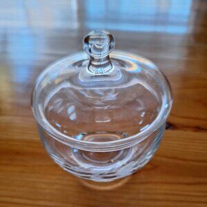 Glass Candy Dish with Cover